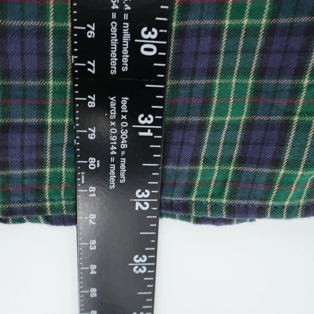 J Crew Brushed Twill Plaid Flannel Shirt Long Sleeve Button Down  Mens‎ Slim XXL